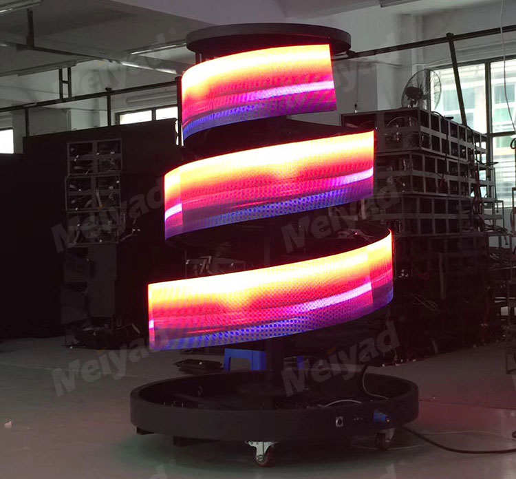 Spiral Flexible LED Display