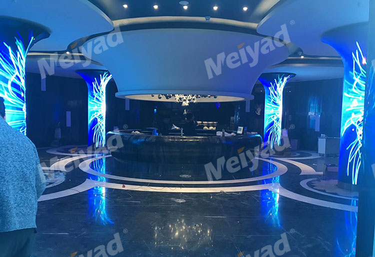  P4 Indoor Flexible LED Display Used in Emperor KTV