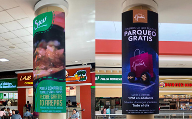 P4 Column Flexible LED Screen in Argentina