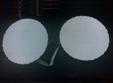 round led logo sign testing