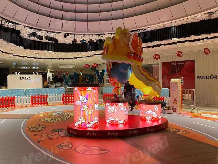 Hong Kong Shopping Mall P4 Flexible LED Display