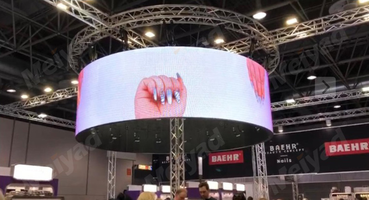 P4 Indoor Circle LED Display in German Exhibition