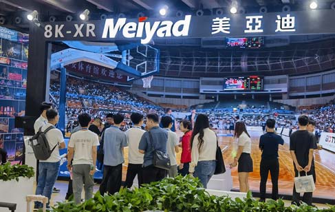 First Day of Metaverse Expo, Meiyad CAVE-R Immersive XR LED Screen Shines Throughout the Venue!